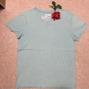 Unisex Helix Sm T cotton shirt short sleeve minty green EUC